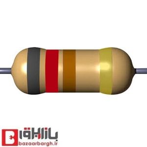مقاومت 820 اهم 1 وات 5 درصد (بسته 10 عددی)