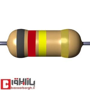 مقاومت 820 کیلو اهم 1 وات 5 درصد (بسته 10 عددی)