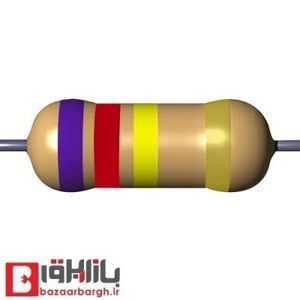 مقاومت 620 کیلو اهم 1 وات 5 درصد (بسته 10 عددی)