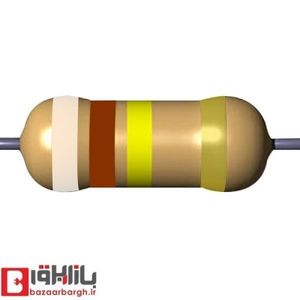 مقاومت 910 کیلو اهم 1/4 وات 5 درصد (بسته 50 عددی)