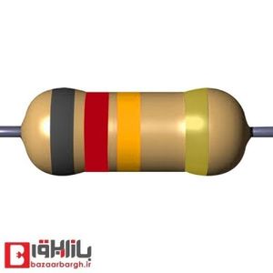 مقاومت 82 کیلو اهم 1/2 وات 5 درصد (بسته 10 عددی)