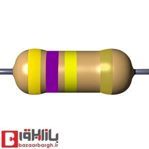 مقاومت 470 کیلو اهم 1 وات 5 درصد (بسته 10 عددی)