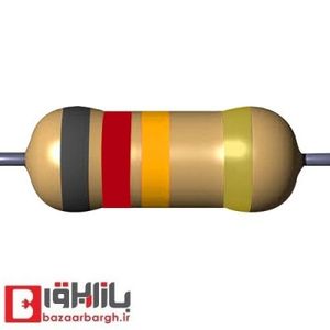 مقاومت 82 کیلو اهم 1 وات 5 درصد (بسته 10 عددی)