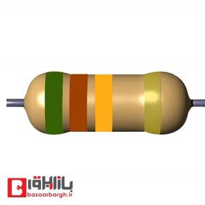 مقاومت 51 کیلو اهم 1/4 وات 1 درصد (بسته 15 عددی)