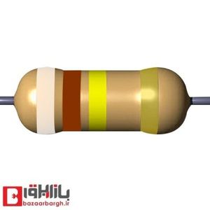 مقاومت 910 کیلو اهم 1/2 وات 5 درصد (بسته 10 عددی)