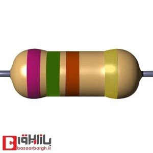 مقاومت 750 اهم 1/4 وات 5 درصد (بسته 50 عددی)