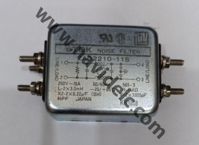 نویز فیلتر تک فاز - نویزفیلتر  TDK ZAG2210-11S 250VAC 10A