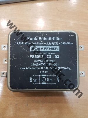 نویز فیلتر تک فاز - نویزفیلتر/SCHAFNER FS5093-30-03 250vAC25ANOISE FILTER