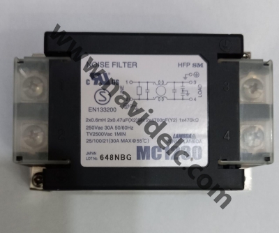 نویز فیلتر تک فاز - نویزفیلتر MC1230 250VAC 30A
