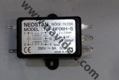نویز فیلتر تک فاز - نویزفیلترNS-NFO6H-S NOISE FILTER 6A 250VAC
