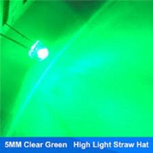 LED کلاهی 5 میلیمتری سبز شفاف