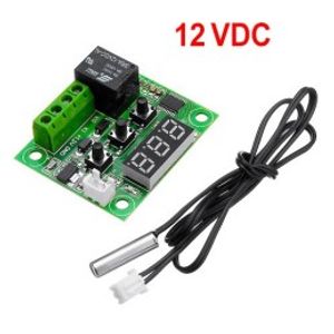 ماژول ترموستات 12 ولت دیجیتال XH-W1209 دارای نمایشگر و کلید کنترل دما