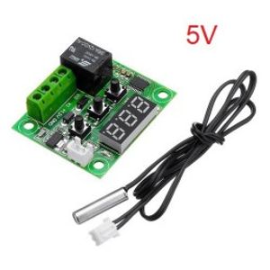 ماژول ترموستات 5 ولت دیجیتال XH-W1209 دارای نمایشگر و کلید کنترل دما