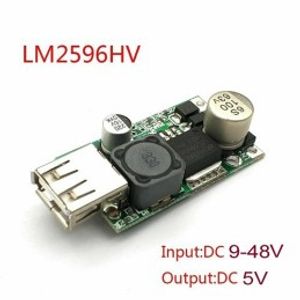 ماژول LM2596 HV کاهنده با خروجی USB ولتاژ 5 ولت