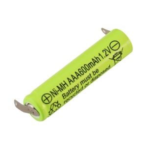 باتری نیم قلمی قابل شارژ 600mAh سرتخت پلیت دار