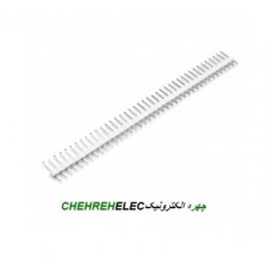 پين هدر1*40 نري صاف سفید (2.54mm)