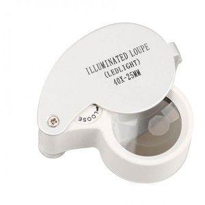 ذره بین تاشونده چراغدار 40X مدل MG21011