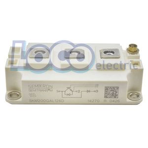 IGBT تک 150 آمپر 1200 ولت سمیکرون SKM200GAL126D