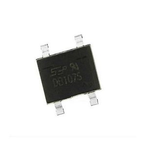 پل دیود 1000V-1A مربعی DB107S پکیج SMD