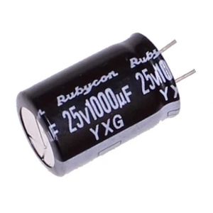 خازن الکترولیتی 1000uF / 25V مارک Rubycon