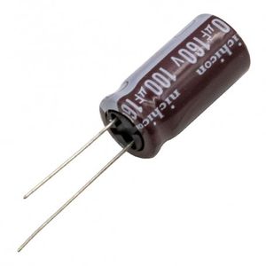 خازن الکترولیتی 10uF / 100V ژاپنی مارک NICHICON