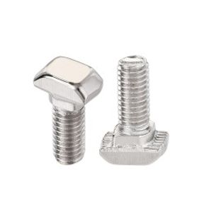 پیچ تی پروفیل اسلات 10mm سایز M8 طول 25 میلیمتر