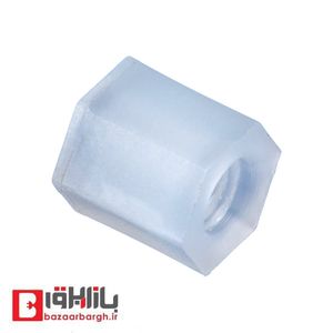 اسپیسر پلاستیکی دو سر مهره 6 میلیمتری htp-306