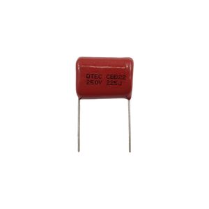 خازن پلی استر 2.2uF/250V با تلرانس 5%