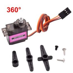 سروو موتور 360 درجه MG90S گیربکس فلزی