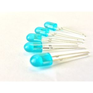 LED OVAL BLUE 5mm اوال  آبی