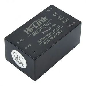 ماژول کاهنده روبردی 220V به 5V جریان 600mA مدل HLK-PM01 برند Hi-Link