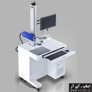 دستگاه لیزر ( میزدار ) فایبر مارکینگ 60 وات  +  حکاکی و چاپ روی فلزات مس ، روی ، آلومینیوم ، چرم و انواع پلاستیک و برش فلزات نرم طلا و نقره مورد استفاده در صنعت جواهرسازی