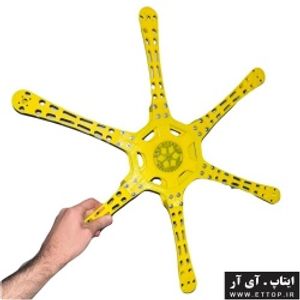 فریم ( بدنه ) هگزاکوپتر مدل F550 + بدنه هگزاکوپتر کنترلی RC HEXA COPTER FRAME+ مناسب پروژه های دانشجویی و تحقیقاتی و صنعتی