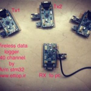 سورسکد و شماتیک پروژه ديتالاگر بي سيم 40 كانال با میکروکنترلر STM32 +  پروژه دانشجویی برق و الکترونیک