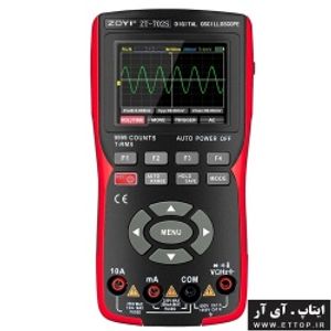 اسیلوسکوپ و مولتی متر زویی ZOYI مدل ZT-702S / دست دوم ( استوک )