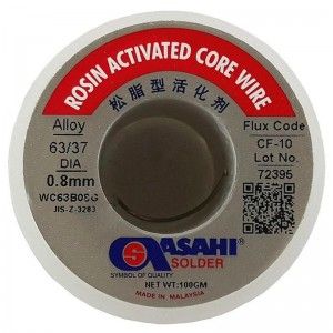 سیم لحیم 0.8mm 100gr آساهی اصلی