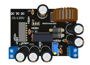 فایل طرح مبدل افزاینده ولتاژ DC 120v