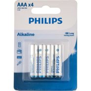 باتری نیم قلمی فیلیپس مدل Alkaline LR03A4B/40