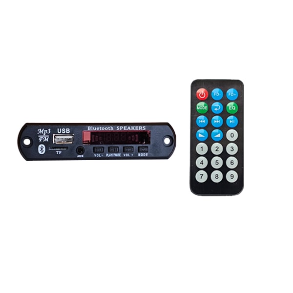 پخش کننده MP3 پنلی بلوتوثی فولدردار 12V با ریموت کنترل مدل D098BT