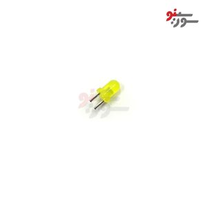LED زرد 3mm مات-پایه کوتاه
