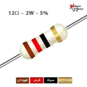 مقاومت 12 اهم 2 وات (12R-2W-5%)