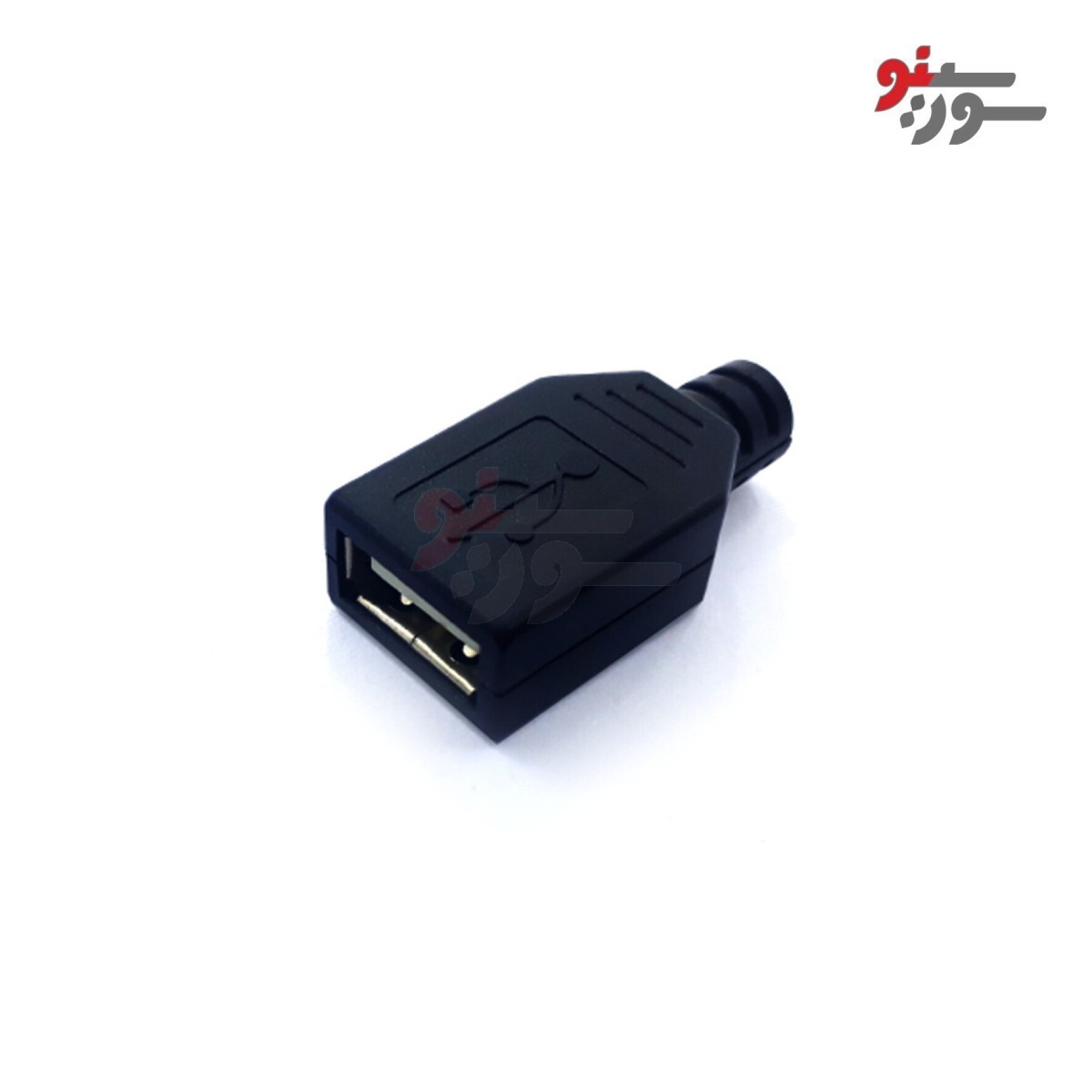 کانکتور USB-A مادگی لحیمی کاوردار