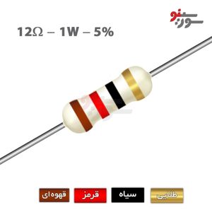 مقاومت 12 اهم 1 وات (12R-1W-5%)