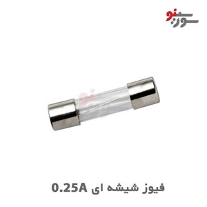 فیوز شیشه ای 0.25A(250mA)-250V سایز 20*5