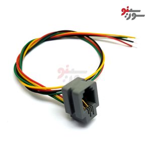 کانکتور RJ10 مادگی 4pin سیم دار