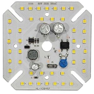 LED DOB مهتابی 220VAC 80W مربعی 85x85m