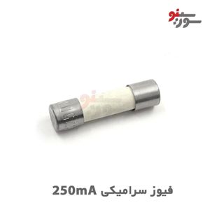 فیوز سرامیکی 250mA سایز 20*5