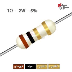 مقاومت 1 اهم 2 وات (1R0-2W-5%)