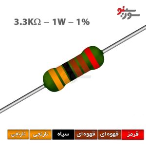 مقاومت 3.3K اهم 1 وات 1%