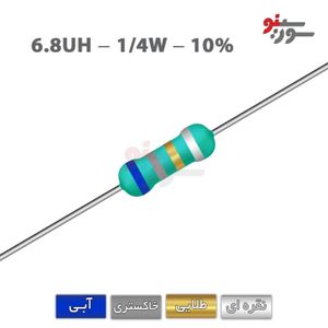 سلف اکسیال 6.8uH-1/4W